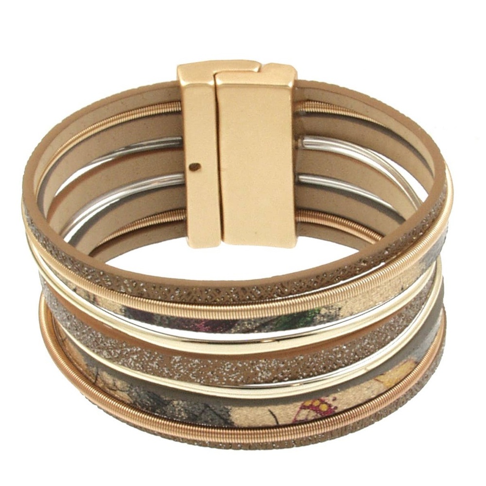 Magnetic Gold Multicolor Bracelet EUC